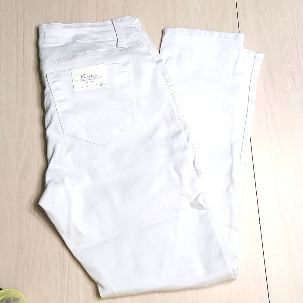 KanCan Skinny Jeans 👖 Sz 11 Ankle length 29" inseam ✨️ White ✨️ NWT